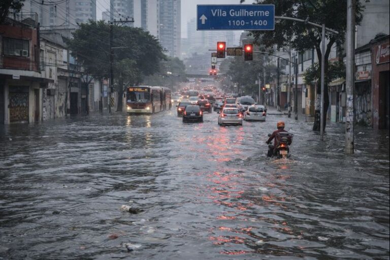 São Paulo registra 13ª morte associada às chuvas na Vila Guilherme
